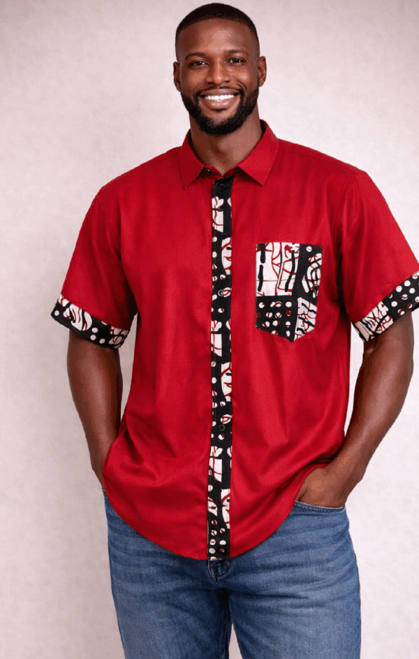 Verdant Heritage Button-Up