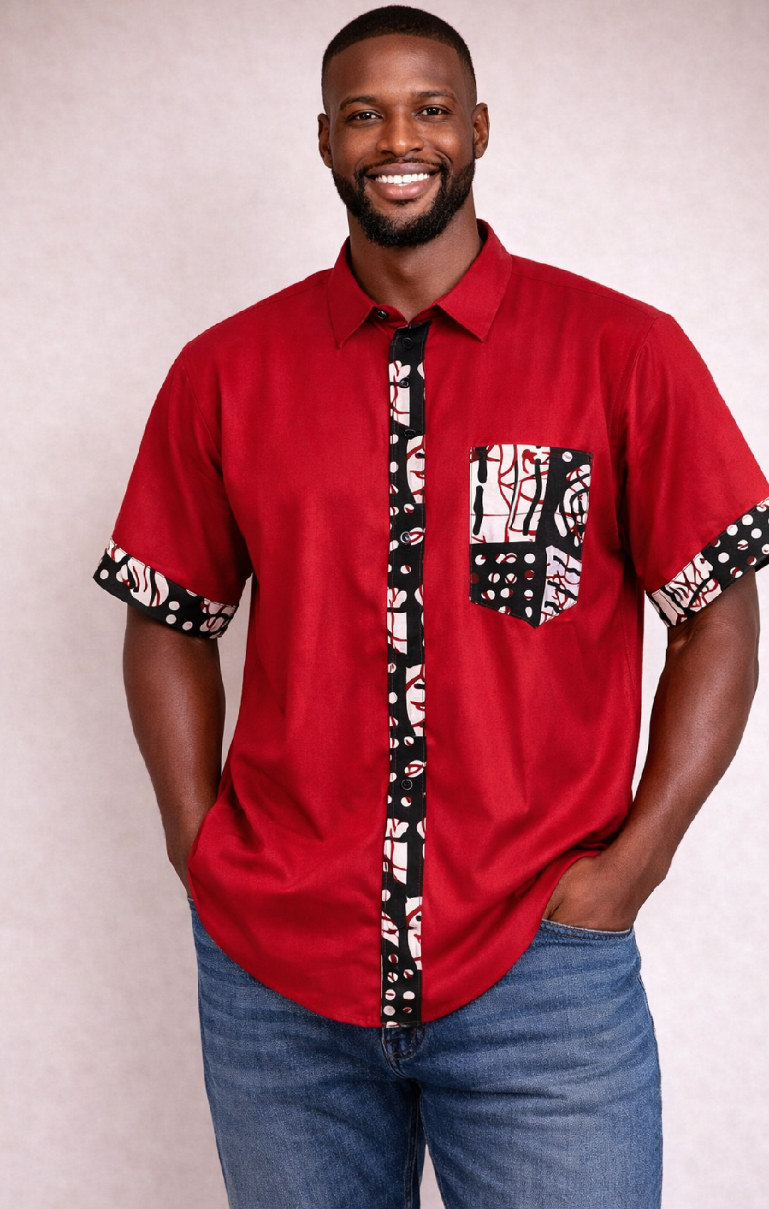 Verdant Heritage Button-Up